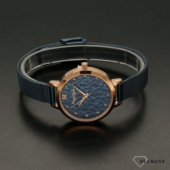 Zegarek damski BRUNO CALVANI BC2532 Niebieski. Zegarek damski Bruno Calvani w niebieskiej kolorystyce. Zegarek damski z niebieską tarczą. Świetny dodatek w postaci zegarka. Idealny pomysł na prezent (4).jpg